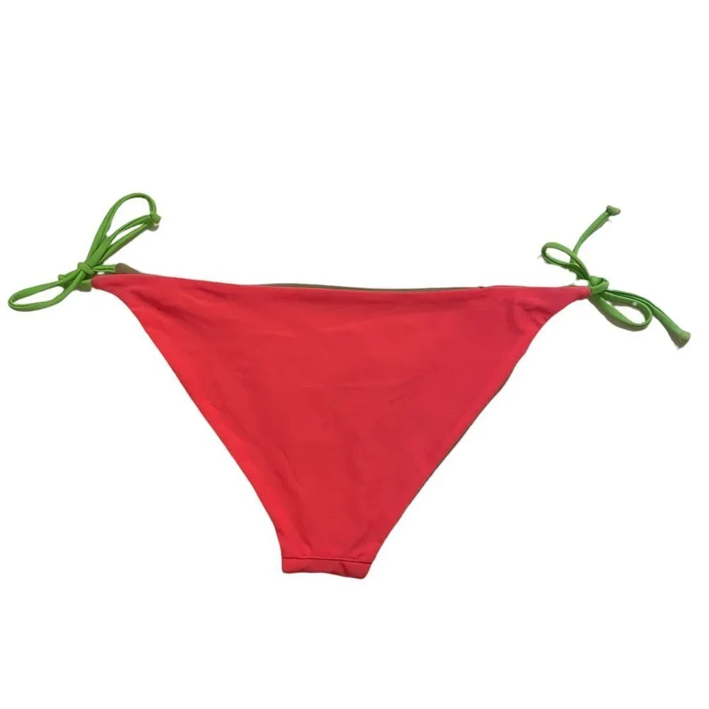 NWT Basta Surf Neon Side Tie Reversible String Bikini Bottoms Sz. L